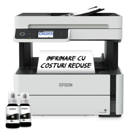 Multifunctional Epson EcoTank M3170, InkJet CISS, Monocrom, A4, Retea, Wi-Fi, Alb/Negru