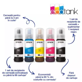 Multifunctionala Epson EcoTank L3280 C11CJ66426, InkJet CISS, Color, Format A4, Wi-Fi, Negru