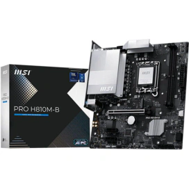 MSI Placa de bază MSI PRO H810M-B, LGA1851, DDR5, mATX, Negru - IT-Fashion.ro