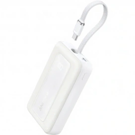 Anker Baterie Externa ANKER Zolo, 10000mAh, 30W, QC + PD, 1 x USB-A - 2 x USB-C, White - IT-Fashion.ro