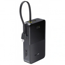 Baseus Baterie Externa BASEUS EnerFill Bipow2 Pro, 20000mAh, 22.5W, QC + PD, 1 x USB-A - 2 x USB-C, Black - IT-Fashion.ro
