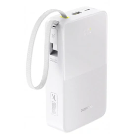 Baseus Baterie Externa BASEUS EnerFill Bipow2 Pro, 20000mAh, 22.5W, QC + PD, 1 x USB-A - 2 x USB-C, White - IT-Fashion.ro