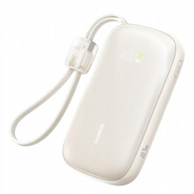 Baseus Baterie Externa BASEUS EnerFill FC21 Qpow 3 Ultra, 20000mAh, 22.5W, QC + PD, 1 x USB-A - 1 x USB-C, Beige - IT-Fashion.ro