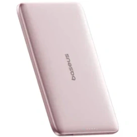 Baseus Baterie externa BASEUS PicoGo AM41 Cardtype Magnetic, 5000 mAh, 1x USB-C, 20 W, MagSafe, Pink - IT-Fashion.ro