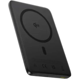 Baseus Baterie externa BASEUS PicoGo AM41 Ultra-Slim Magnetic, 10000 mAh, 1x USB-C, 27 W, Qi2, Black - IT-Fashion.ro