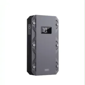 XO PoweBank XO Jump Starter CZ025, 10000 mAh, 2x USB-A, 1 x USB-C, Smart Display, Black - IT-Fashion.ro