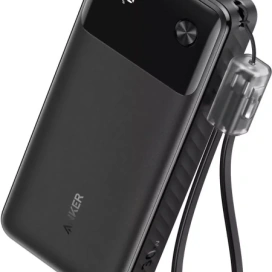 Anker Powerbank ANKER Powercore A1384G11, 20000 mAh, 30W, 2 x USB-A, 1 x USB, Cablu USB-C, Black - IT-Fashion.ro