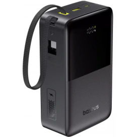 Baseus Powerbank BASEUS EnerFill Bipow2 Pro E0028100, 22.5W, 30000 mAh, QC + PD, 1 x USB-A - 2 x USB-C, Black - IT-Fashion.ro