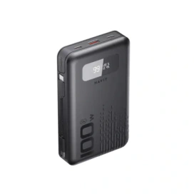 HAVIT PowerBank HAVIT PB5212-BK, 20000 mAh, 100 W, USB Type C, USB-A, Black - IT-Fashion.ro