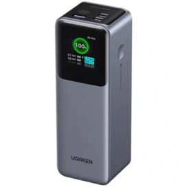 UGREEN PowerBank UGREEN PB722-35525B, 25.000 mAh, 200W, 1x USB, 2x USB-C, Gray - IT-Fashion.ro