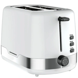 HEINNER Prajitor de paine Heinner HTP-850WHSS, 850 W, 7 nivele de rumenire, 3 functii, Alb/Inox - IT-Fashion.ro