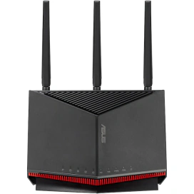 ASUS Router Gaming Wireless ASUS RT-BE86U, BE6800, Dual-Band, Quad-Core 2.6GHz CPU, 256MB/1GB Flash/RAM, 4K-QAM, MLO, 10G port, 2.5G quad-port, Black - IT-Fashion.ro