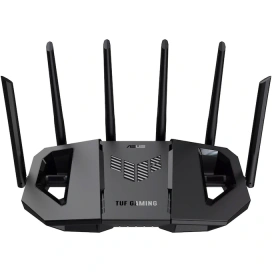 ASUS Router Gaming Wireless ASUS TUF Gaming BE9400, BE9400, Tri-Band, Quad-Core 1.5GHz CPU, 256MB/1GB Flash/RAM, 4K-QAM, MLO, 2.5G quad-port, Black - IT-Fashion.ro