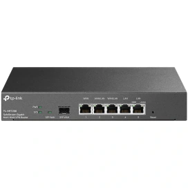 TP-LINK Router TP-LINK Gigabit ER7206, 1 WAN, 2 LAN, 2 WAN/LAN, 1 Gigabit SFP, Black - IT-Fashion.ro