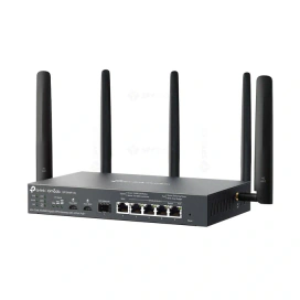 TP-LINK Router VPN 4G+Cat6 dual band TP-LINK ER706WP-4G, WiFi 6, 2.4/5 GHz, 2402 Mbps, Black - IT-Fashion.ro