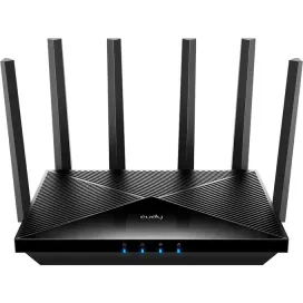 CUDY Router wireless CUDY WR11000, Wi-Fi 7, 802.11 a/b/g/n/ac/ax/be, 688 - 5765 Mbps, Negru - IT-Fashion.ro