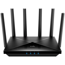 CUDY Router Wireless CUDY WR6500H, BE6500, Dual-Band,Wi-Fi 7, Quad-Core 2GHz CPU, 128MB/512MB Flash/RAM, 2.5G port, MLO, Cudy Mesh, Black - IT-Fashion.ro