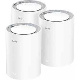 CUDY Sistem Mesh CUDY M3000 (3‑Pack), Wi‑Fi 6 Dual-Band, White - IT-Fashion.ro
