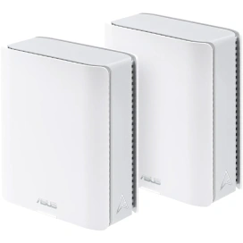ASUS Sistem Wi-Fi Mesh ASUS ZenWiFi BT10 2PK, BE18000, Tri-Band, acoperire 550m², Quad-Core 2.0GHz CPU, 256MB/2GB Flash/RAM, 10G dual-port, White - IT-Fashion.ro