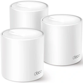 TP-LINK Sistem Wireless Mesh TP-LINK Deco X1500 AX1500, Dual-Band 300 + 1201 Mbps, 3 buc, White - IT-Fashion.ro