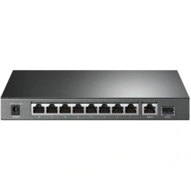 TP-LINK Switch TP-LINK TL-SG1210P, 8 porturi, PoE+, Black - IT-Fashion.ro