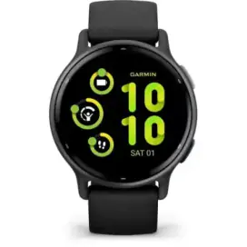 GARMIN Smartwatch GARMIN Vivoactive 5 010-02862-10, Android/iOS, 42.2 mm, Bluetooth/GPS, Silicon, Black/Slate - IT-Fashion.ro