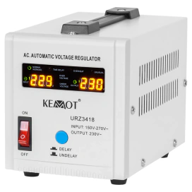 KEMOT Stabilizator de tensiune KEMOT URZ3418 500VA cu ecran LCD, monofazat, transformator toroidal - IT-Fashion.ro