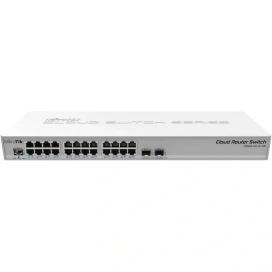 Mikrotik Switch MIKROTIK CRS326-24G-2S+RM L5, 24 porturi, White - IT-Fashion.ro