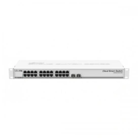 Mikrotik Switch MIKROTIK CSS326-24G-2S+RM, 24 porturi, White - IT-Fashion.ro