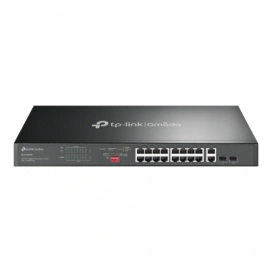 TP-LINK Switch TP-LINK DS1018GMP, 16 porturi, PoE+, Black - IT-Fashion.ro