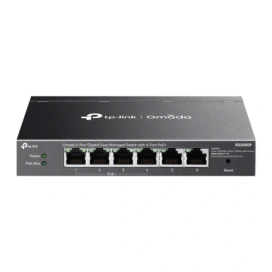 TP-LINK Switch TP-LINK ES206GP, 6 porturi (4 PoE+), Black - IT-Fashion.ro