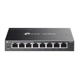 TP-LINK Switch TP-LINK ES208G, 8-Port Gigabit Easy Managed, Fanless, Black - IT-Fashion.ro