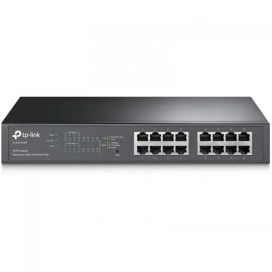 TP-LINK Switch TP-LINK Gigabit Easy Smart TL-SG1016PE, 16 porturi (8 PoE+), Black - IT-Fashion.ro