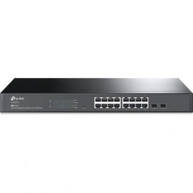 TP-LINK Switch TP-LINK JetStream TL-SG2218P, 16 porturi, PoE+, Black - IT-Fashion.ro