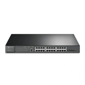 TP-LINK Switch TP-LINK JetStream TL-SG3428XMP, 24 porturi, PoE+, Black - IT-Fashion.ro
