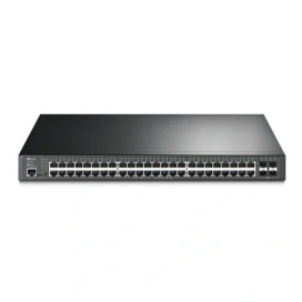 TP-LINK Switch TP-LINK JetStream TL-SG3452P, 48 porturi, PoE, Black - IT-Fashion.ro