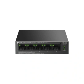 TP-LINK Switch TP-LINK LS105LP, 5 porturi (4 PoE), Black - IT-Fashion.ro