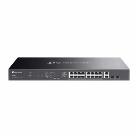 TP-LINK Switch TP-LINK Omada ES220GMP, 16 porturi, PoE, Black - IT-Fashion.ro