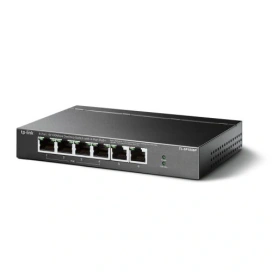 TP-LINK Switch TP-LINK TL-SF1006P, 6 porturi (4 PoE+), Black - IT-Fashion.ro
