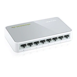 TP-LINK Switch TP-LINK TL-SF1008D, 8 porturi 10/100Mbps, White - IT-Fashion.ro