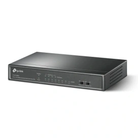 TP-LINK Switch TP-LINK TL-SF1008LP, 8 porturi (4 PoE), Black - IT-Fashion.ro