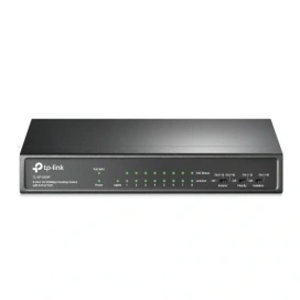 TP-LINK Switch TP-LINK TL-SF1009P, 8 porturi, PoE+, Black - IT-Fashion.ro