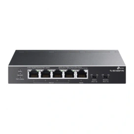TP-LINK Switch TP-LINK TL-SG1005P-PD, 4 porturi PoE+ out, 1 port PoE++ in, Black - IT-Fashion.ro
