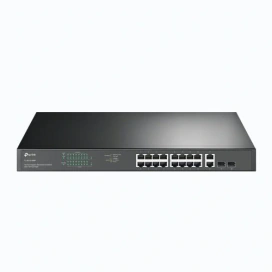 TP-LINK Switch TP-LINK TL-SG1218MP, 18 porturi, PoE+, Black - IT-Fashion.ro