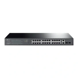 TP-LINK Switch TP-LINK TL-SG1428PE, 24 porturi, PoE+, Black - IT-Fashion.ro