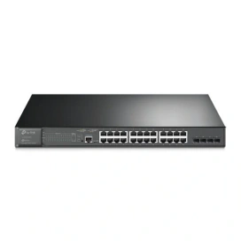 TP-LINK Switch TP-LINK TL-SG3428MP, 24 porturi, Gigabit PoE+, Black - IT-Fashion.ro