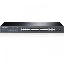 TP-LINK Switch TP-LINK TL-SL2428P, 24 porturi, PoE+, Black - IT-Fashion.ro