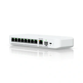 UBIQUITI Switch UBIQUITI USW-FLEX-2.5G-8-POE, 8-port 2.5 GbE PoE++, 10 GbE PoE+++, White - IT-Fashion.ro