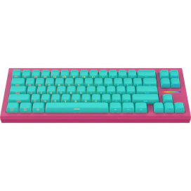 Nubi Tastatură Gaming NUBI NK68-HE-ICE-ANSI, Mecanică, Hot-Swappable, RGB, Blue/Pink - IT-Fashion.ro