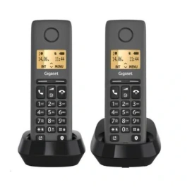 GIGASET Telefon fără fir Gigaset Basic 100 Duo DECT, Black - IT-Fashion.ro